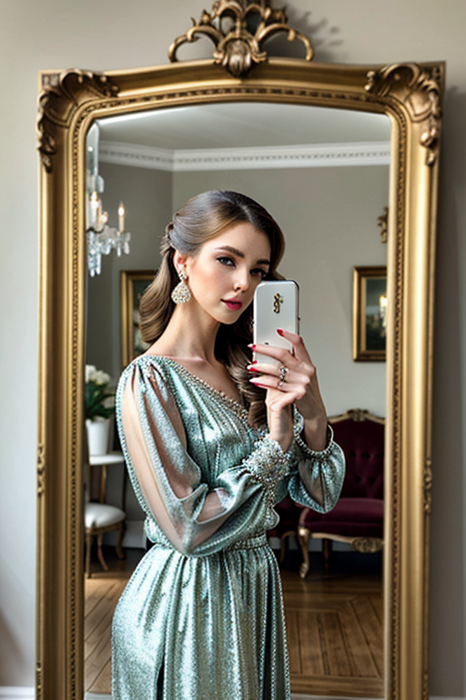 mirror photo poses girl